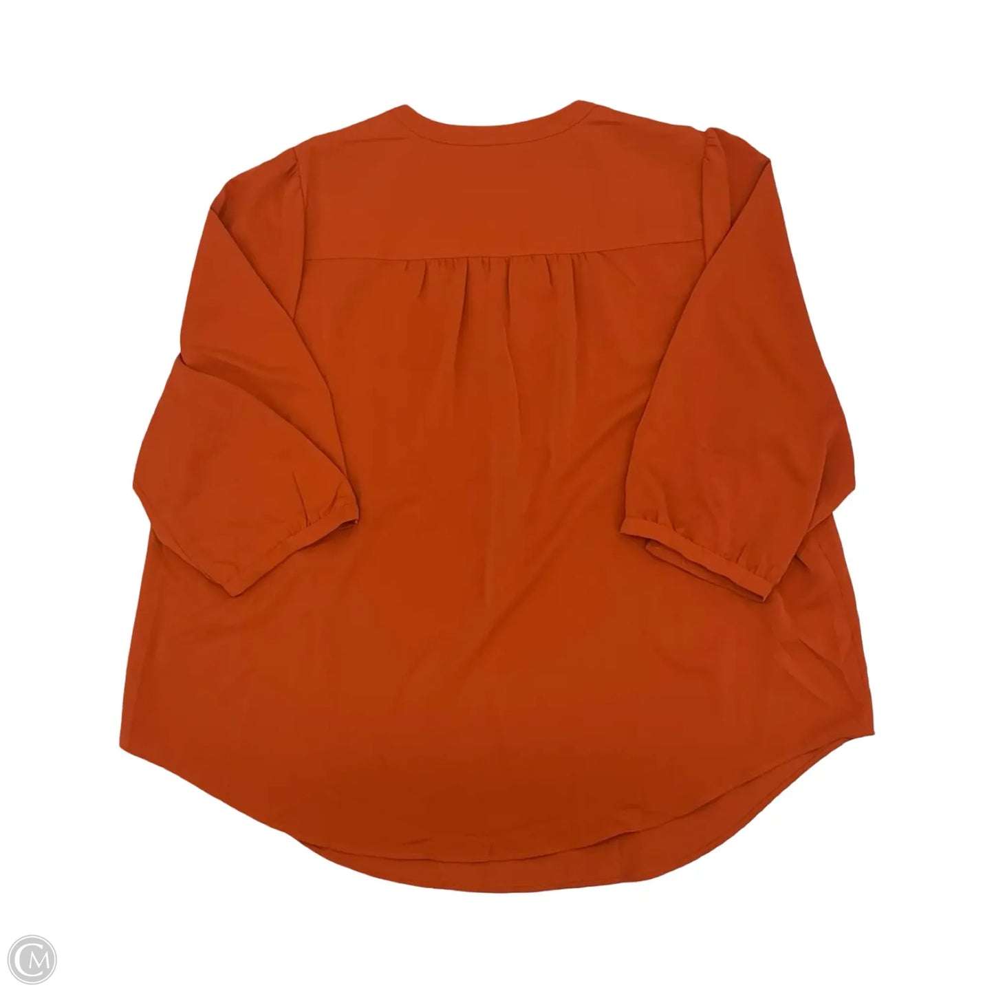 Blouse 3/4 Sleeve By Torrid In Orange, Size: 3x