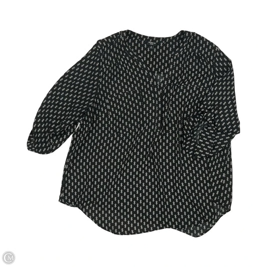 Blouse 3/4 Sleeve By Torrid In Black, Size: 3x