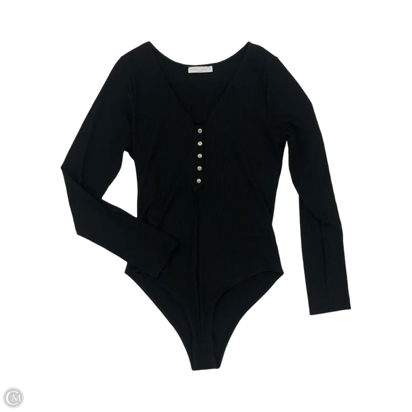 Bodysuit By Clothes Mentor In Black, Size: L