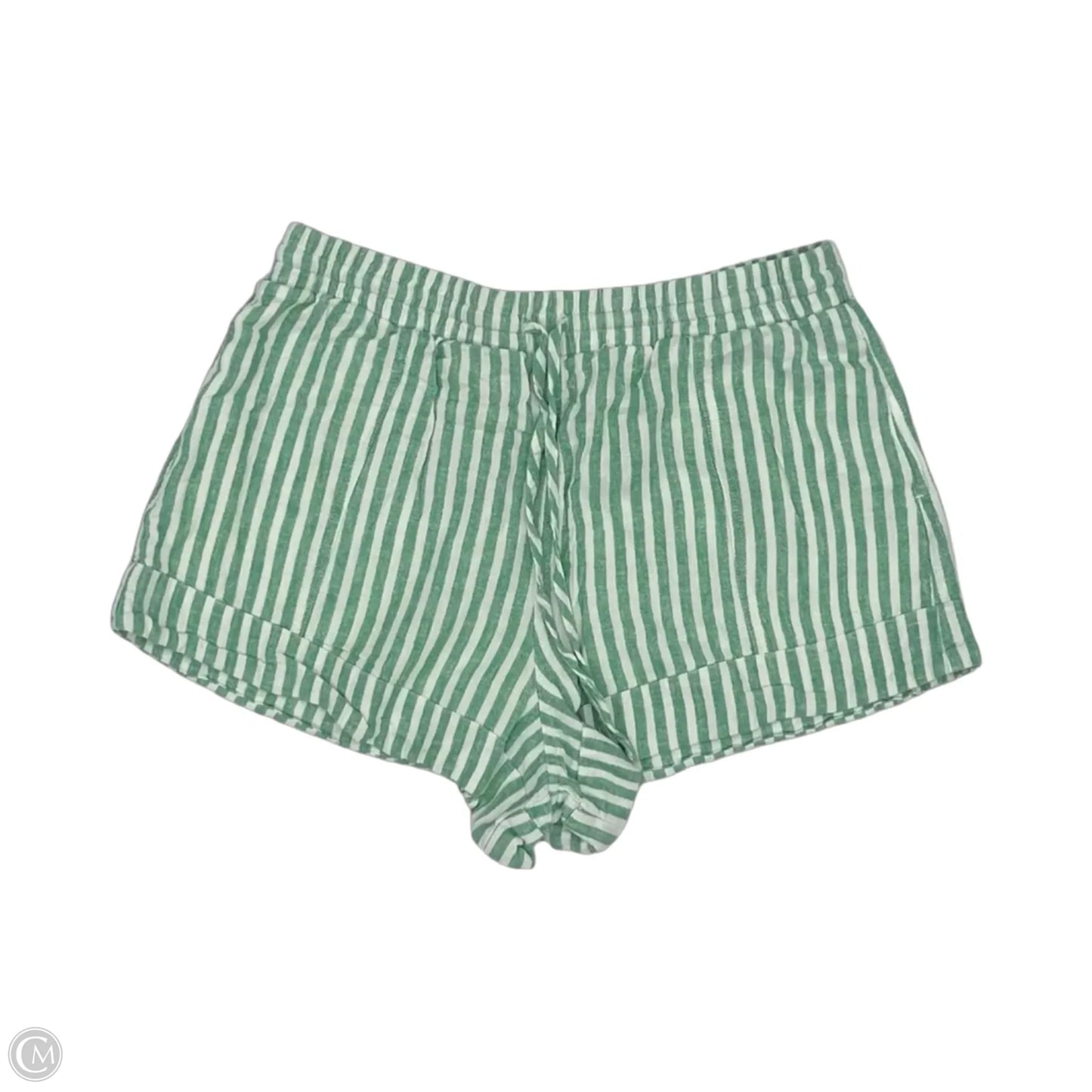 Shorts By Universal Thread In Cream & Green, Size: M