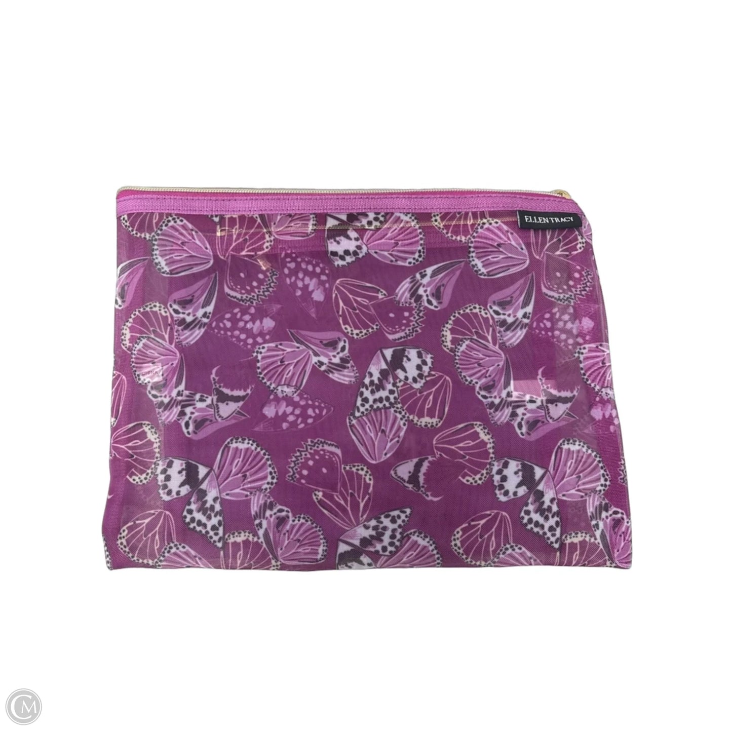 Makeup Bag By Ellen Tracy, Size: Medium