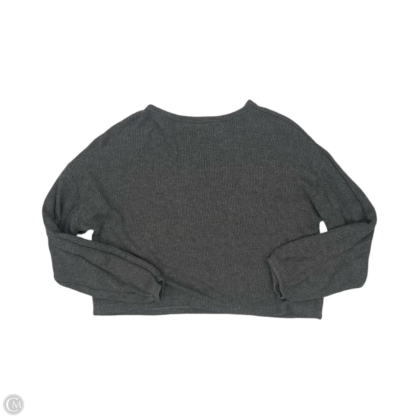 Top Long Sleeve By Double Zero In Grey, Size: S
