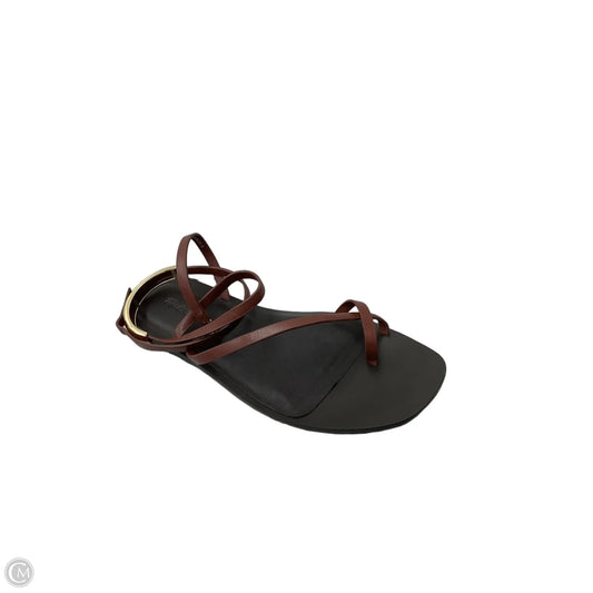 Sandals Flats By Madewell In Brown, Size: 6