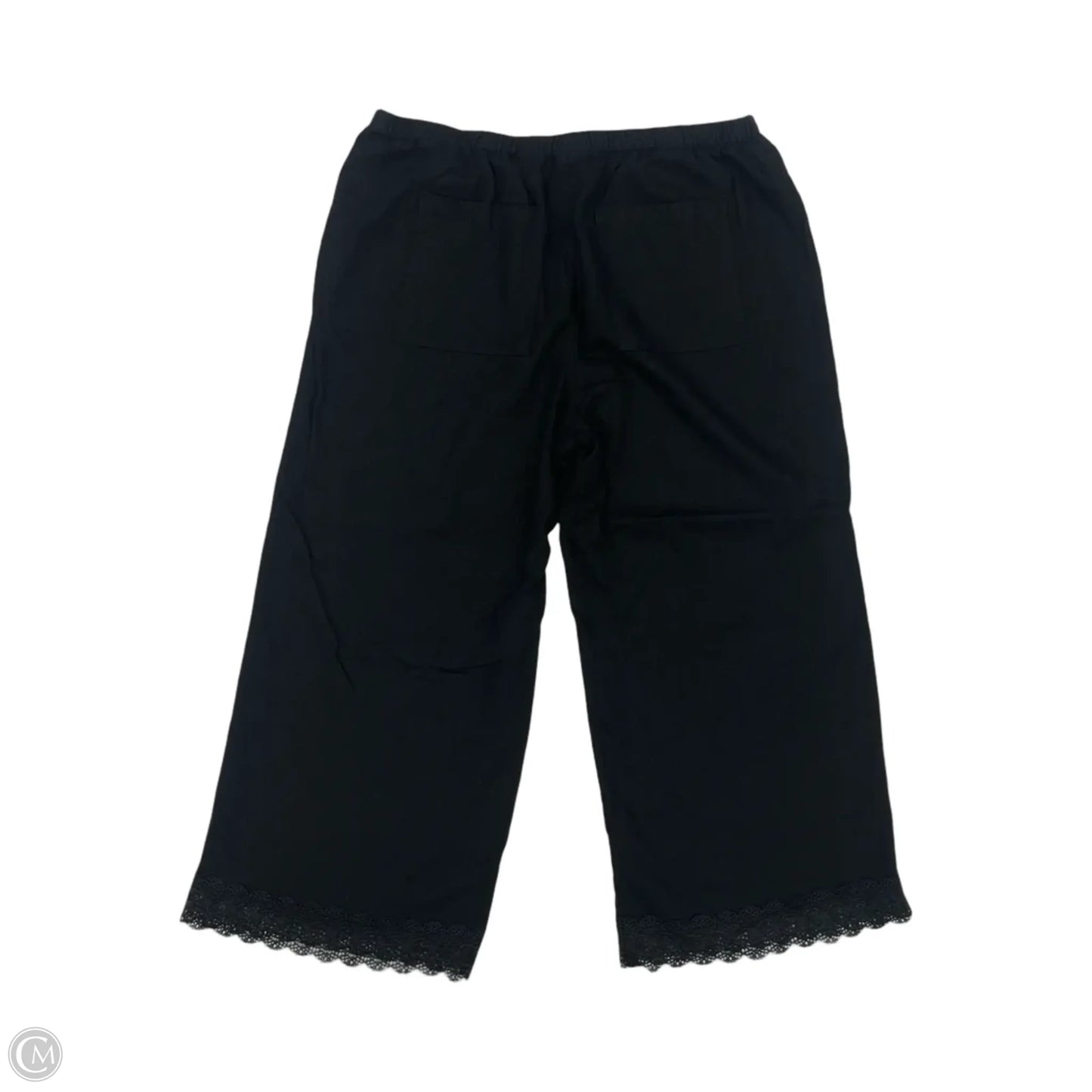 Pants Linen By A New Day In Black, Size: L