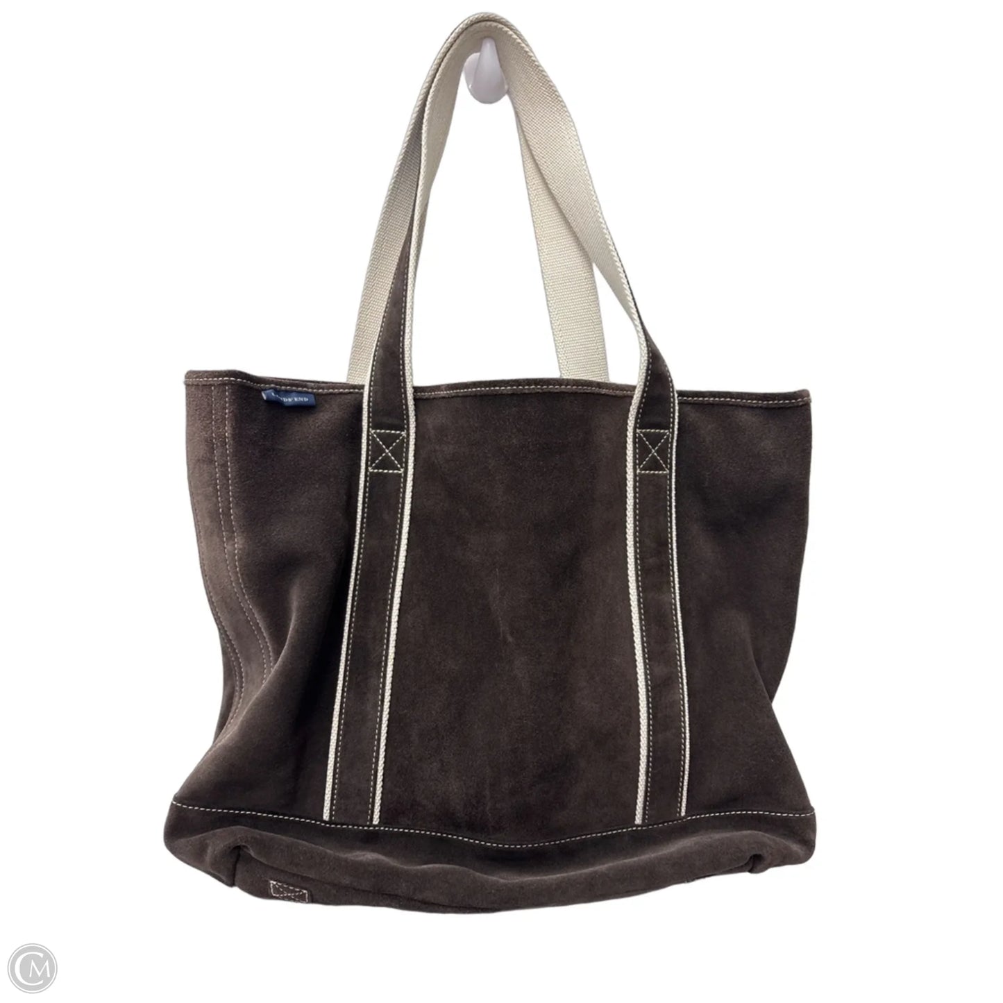 Tote Leather By Lands End, Size: Medium