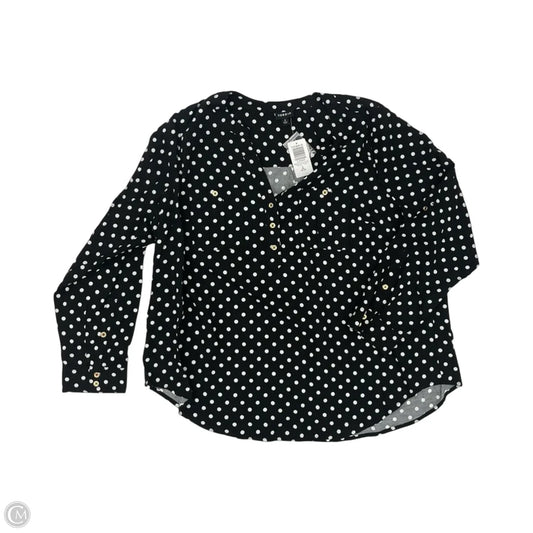 Top Long Sleeve By Torrid In Polkadot Pattern, Size: 2x