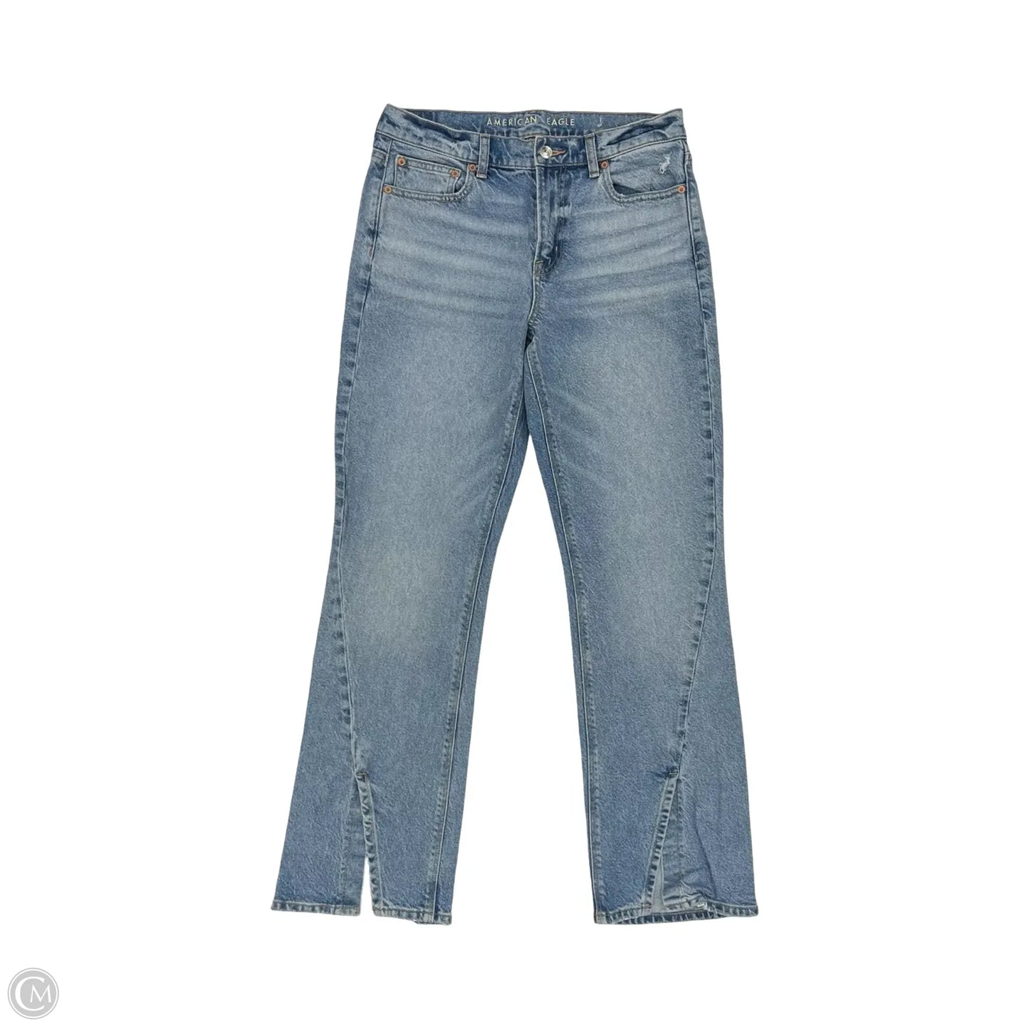 Jeans Boot Cut By American Eagle In Blue Denim, Size: 8