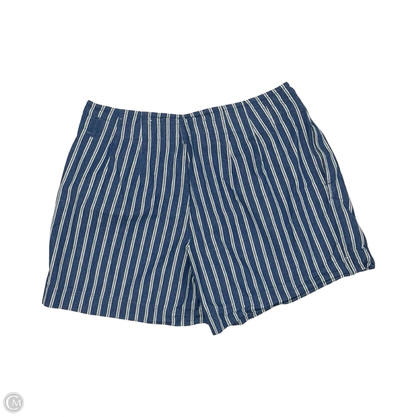 Shorts By Cato In Blue & White, Size: 18