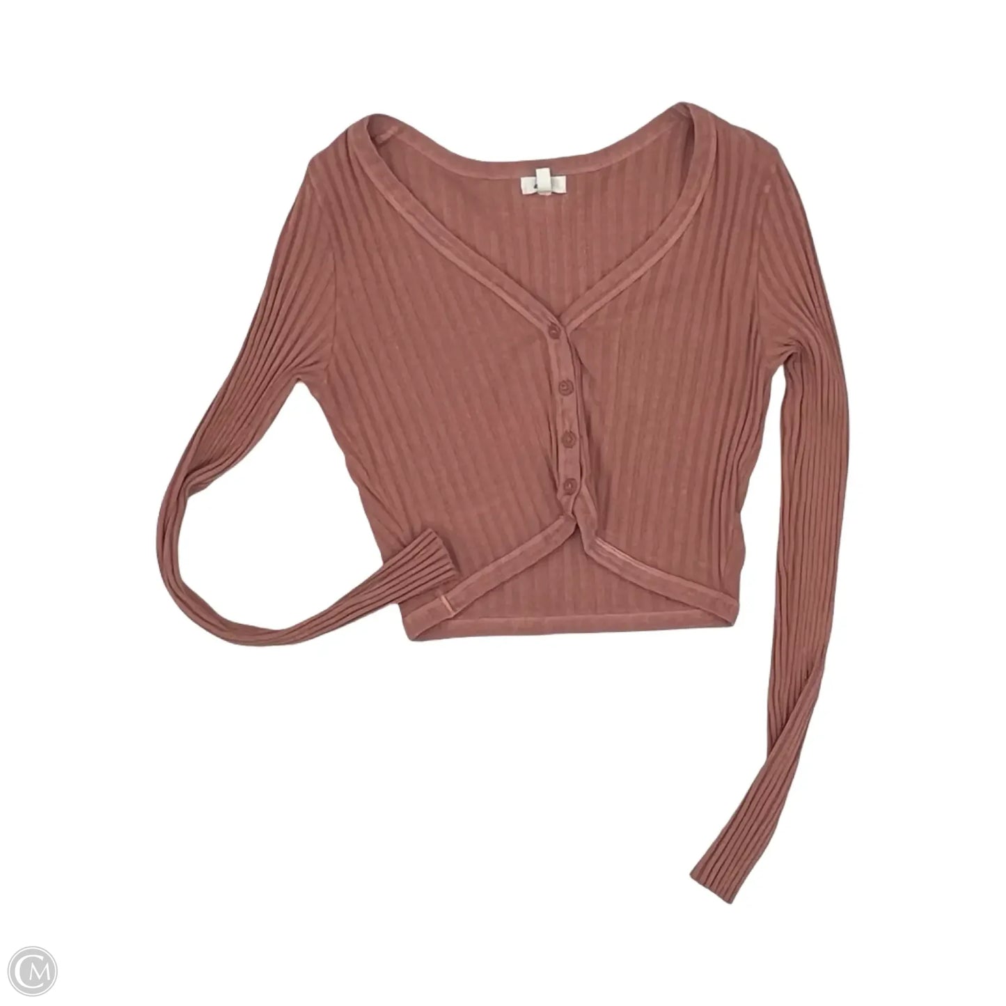 Top Long Sleeve By Aerie In Pink, Size: S