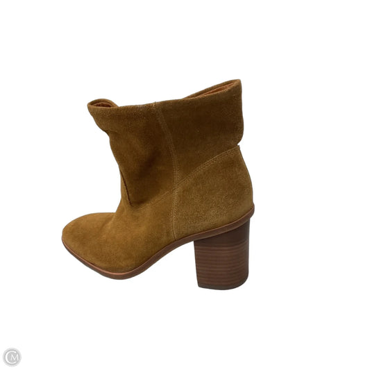 Boots Ankle Heels By Lucky Brand In Brown, Size: 7.5