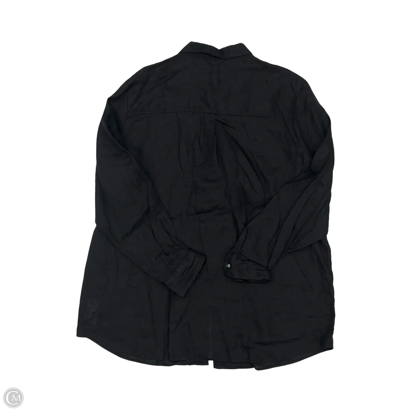 Blouse Long Sleeve By Gap In Black, Size: Xl