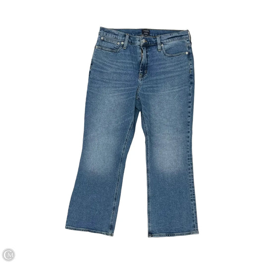 Jeans Cropped By J. Crew In Blue Denim, Size: 10