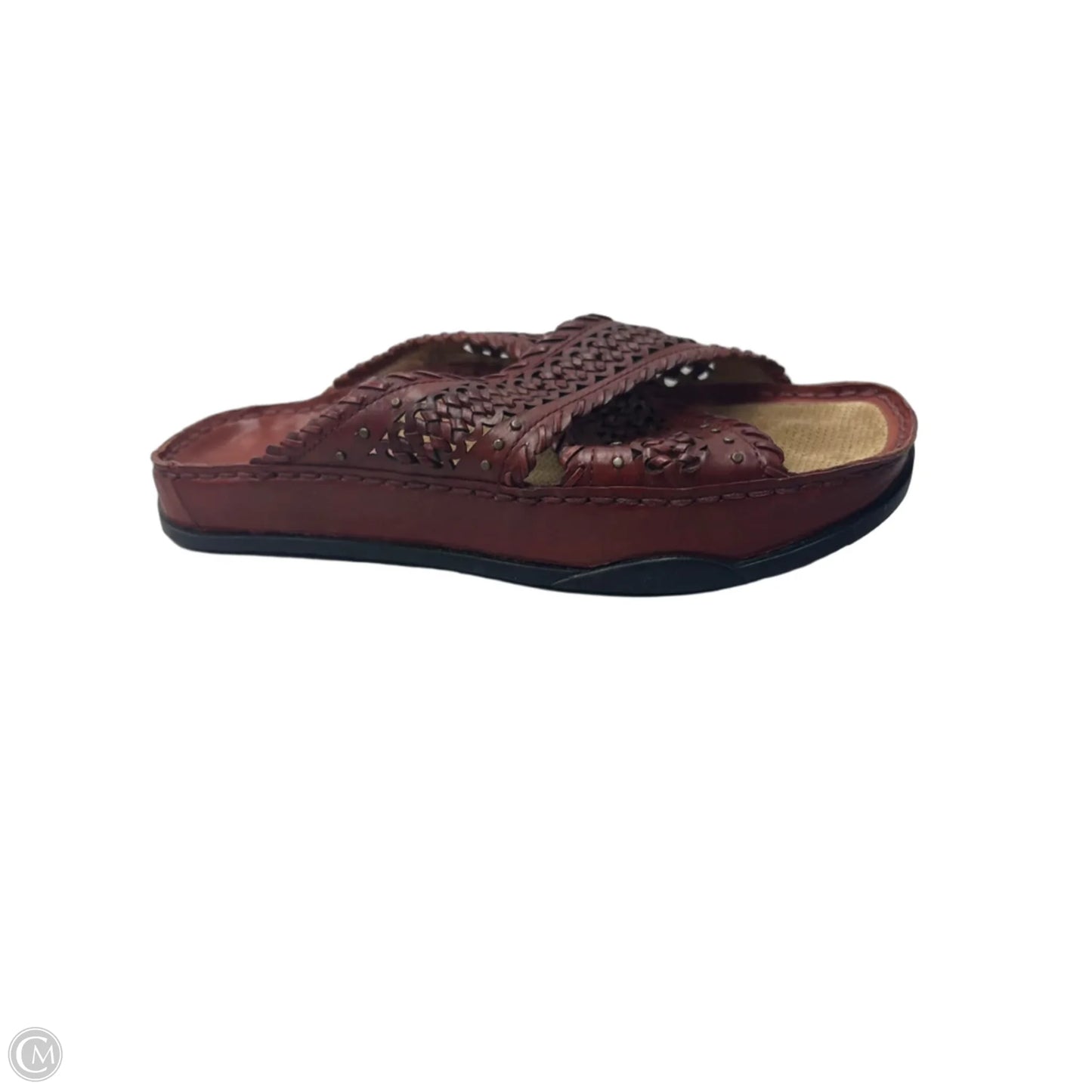 Sandals Flats By Earth In Brown, Size: 8