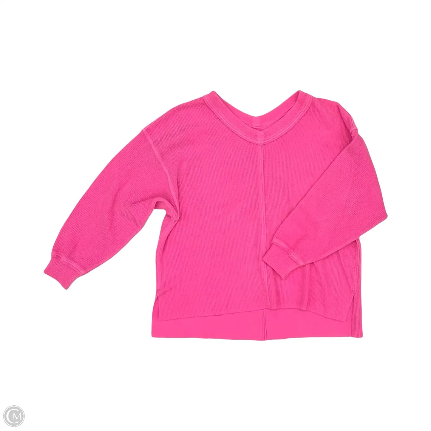 Top Long Sleeve By Aerie In Pink, Size: L