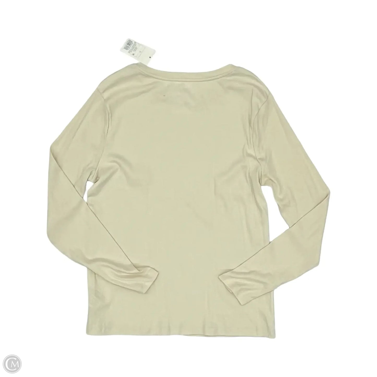 Top Long Sleeve By A New Day In Cream, Size: L