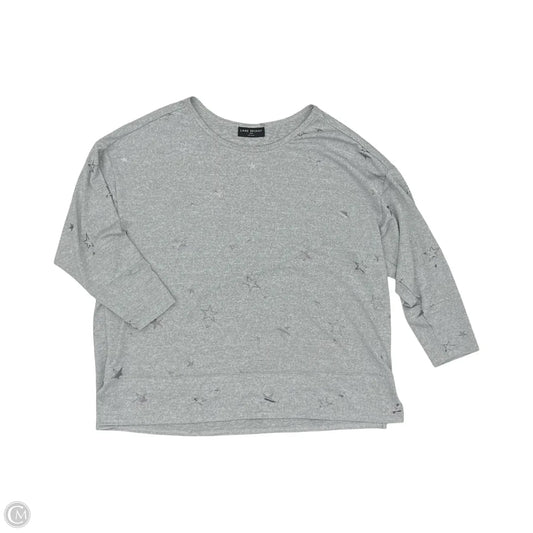 Top Long Sleeve By Lane Bryant In Grey, Size: 1x