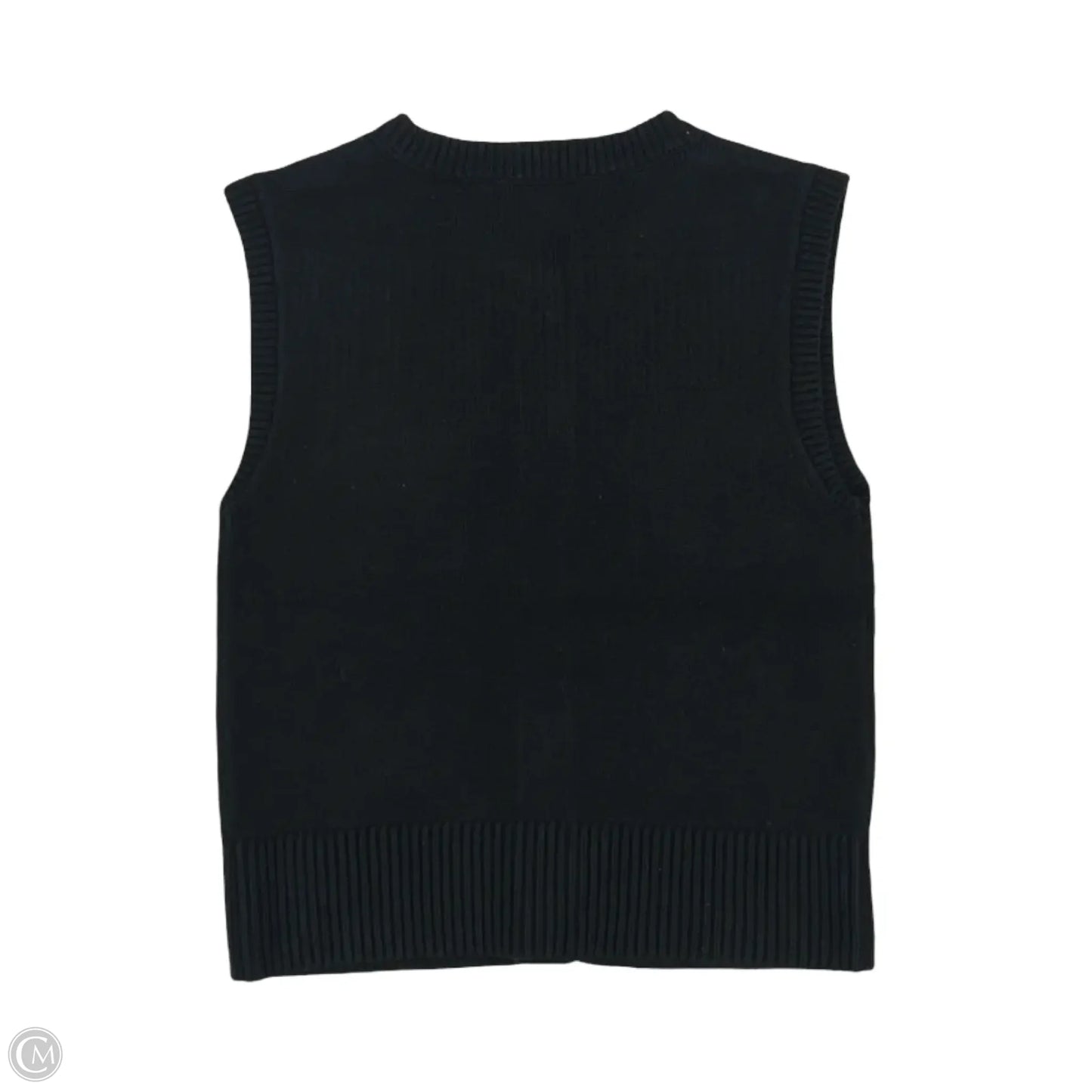 Vest Sweater By Loft In Black, Size: Xs