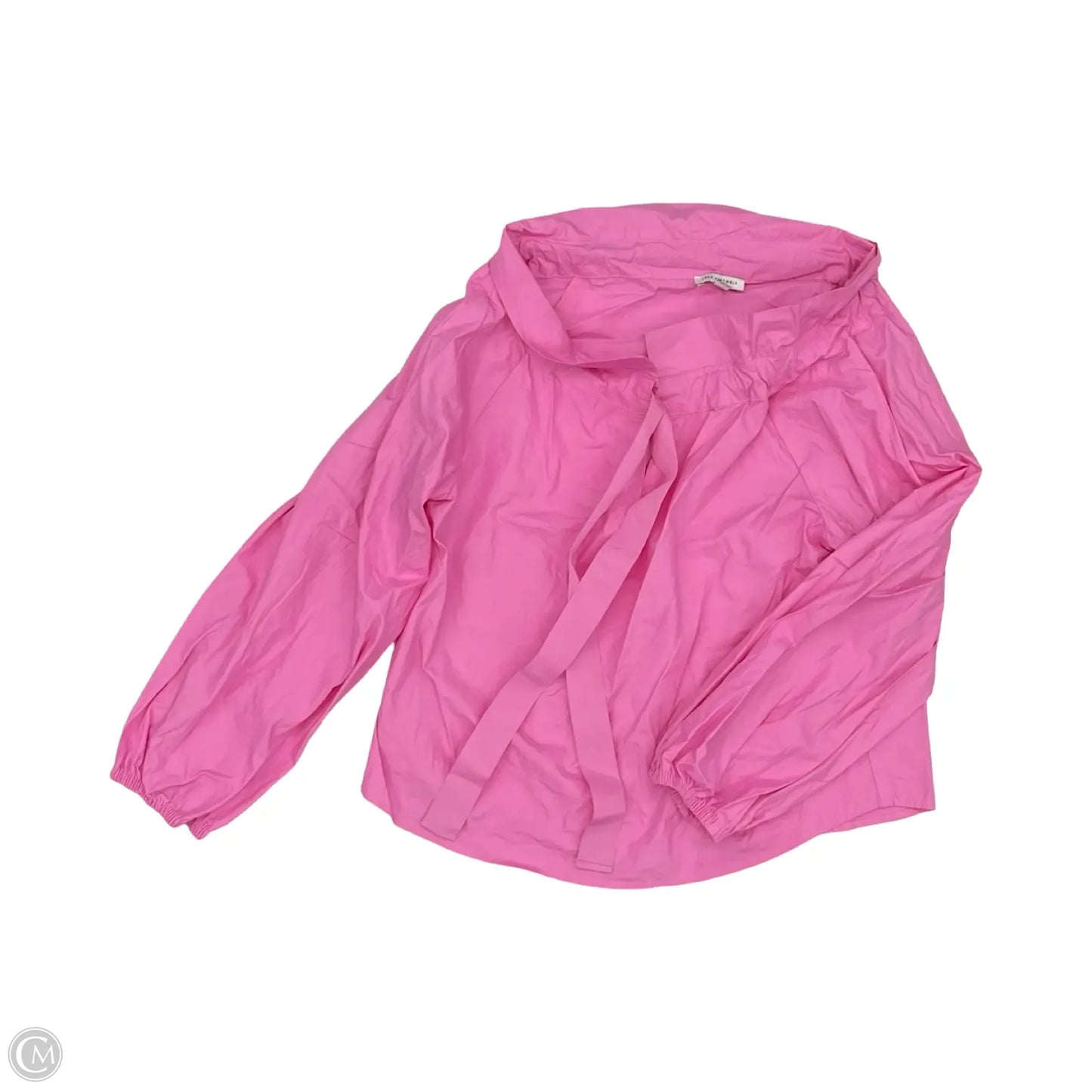 Blouse Long Sleeve By Free Assembly In Pink, Size: M