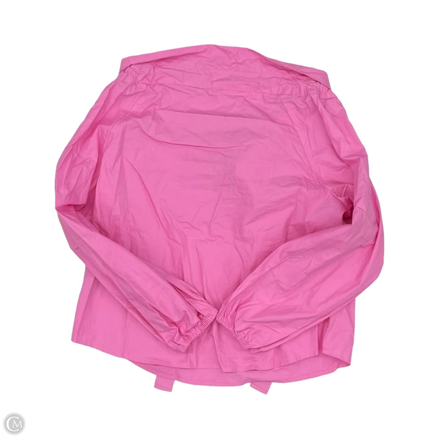 Blouse Long Sleeve By Free Assembly In Pink, Size: M