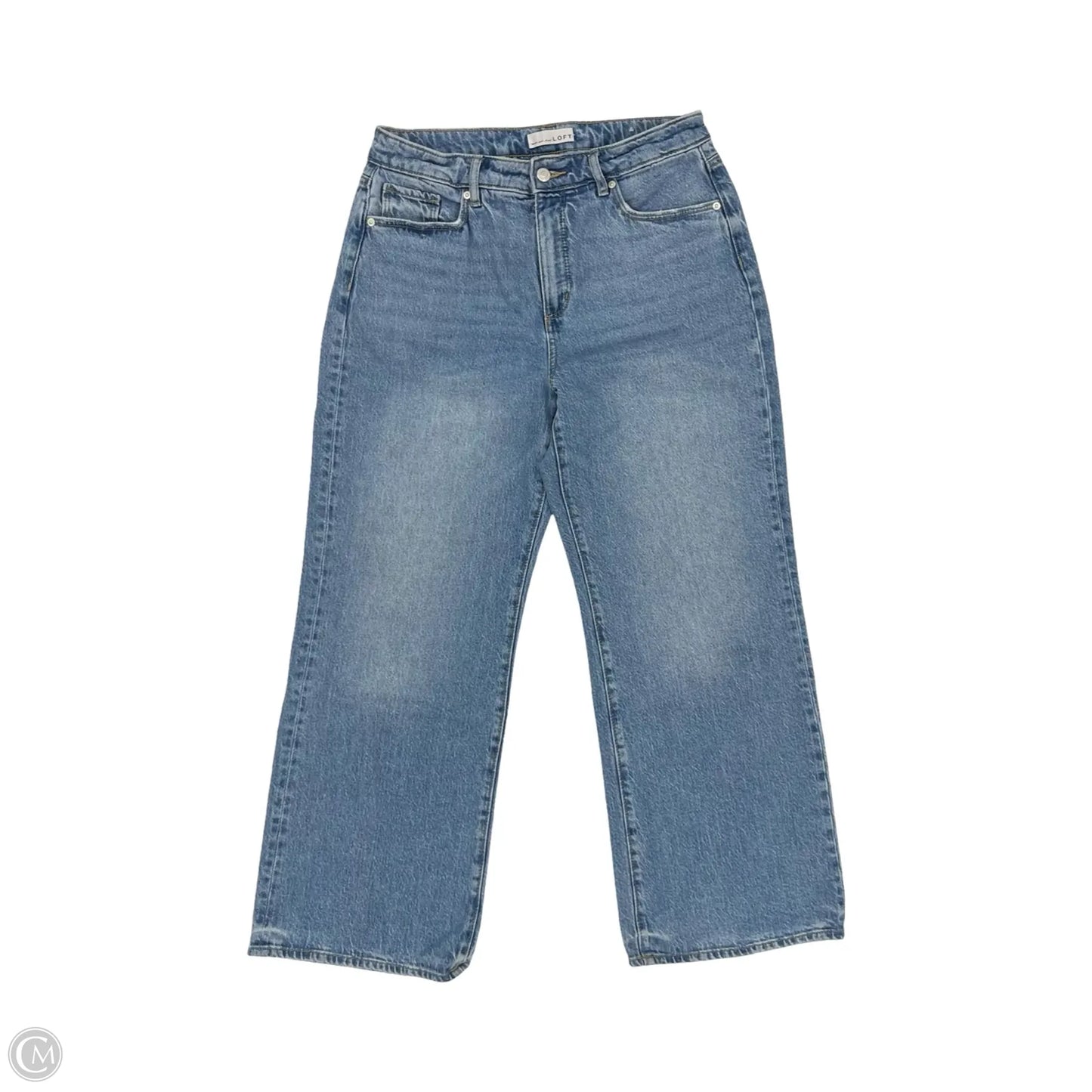 Jeans Wide Leg By Loft In Blue Denim, Size: 8