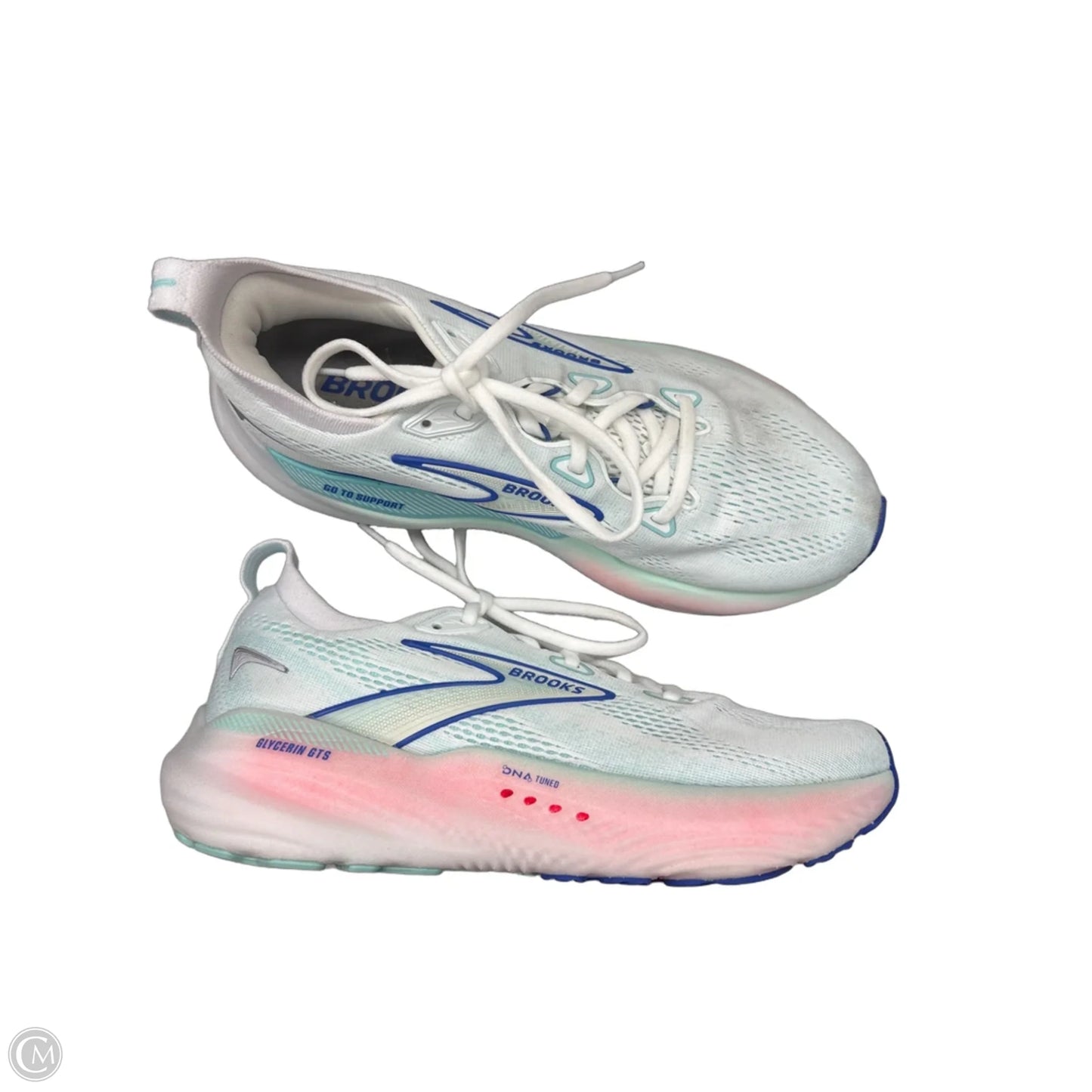 Shoes Athletic By Brooks In Blue & White, Size: 9
