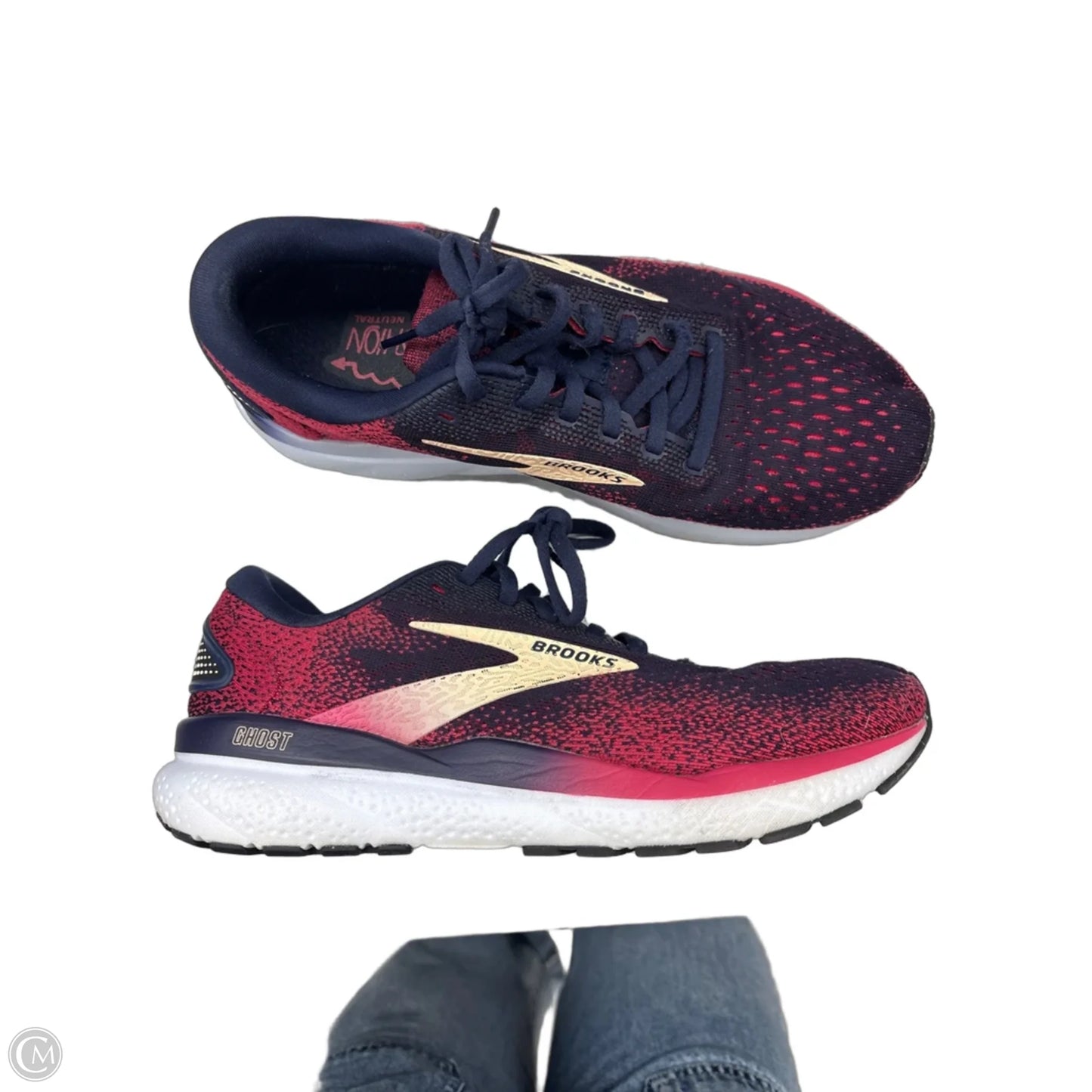 Shoes Athletic By Brooks In Blue & Red, Size: 9