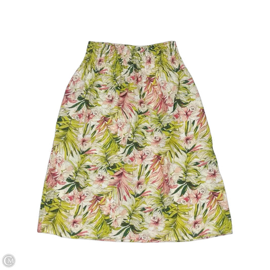 Skirt Midi By Ophelia Roe In Floral Print, Size: L