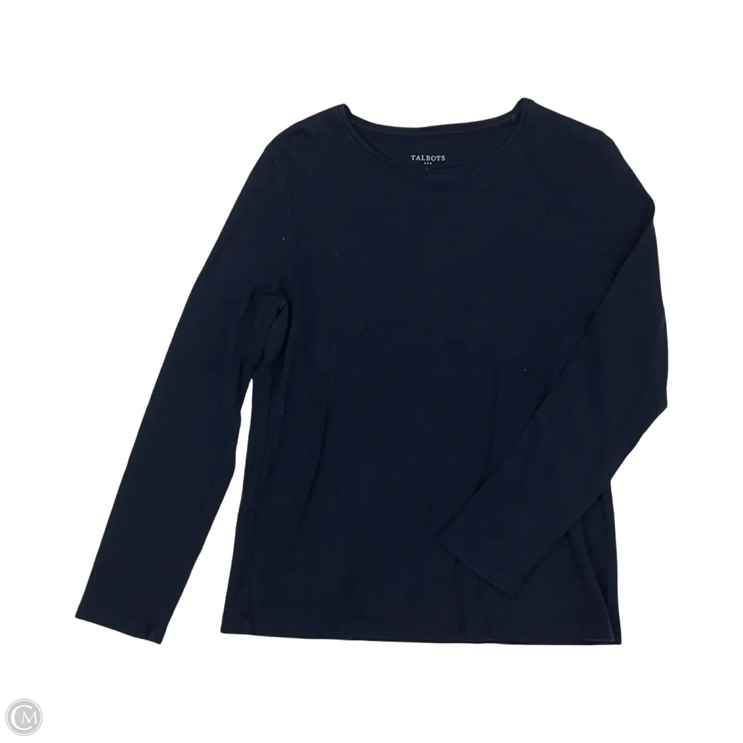 Top Long Sleeve By Talbots In Navy, Size: L
