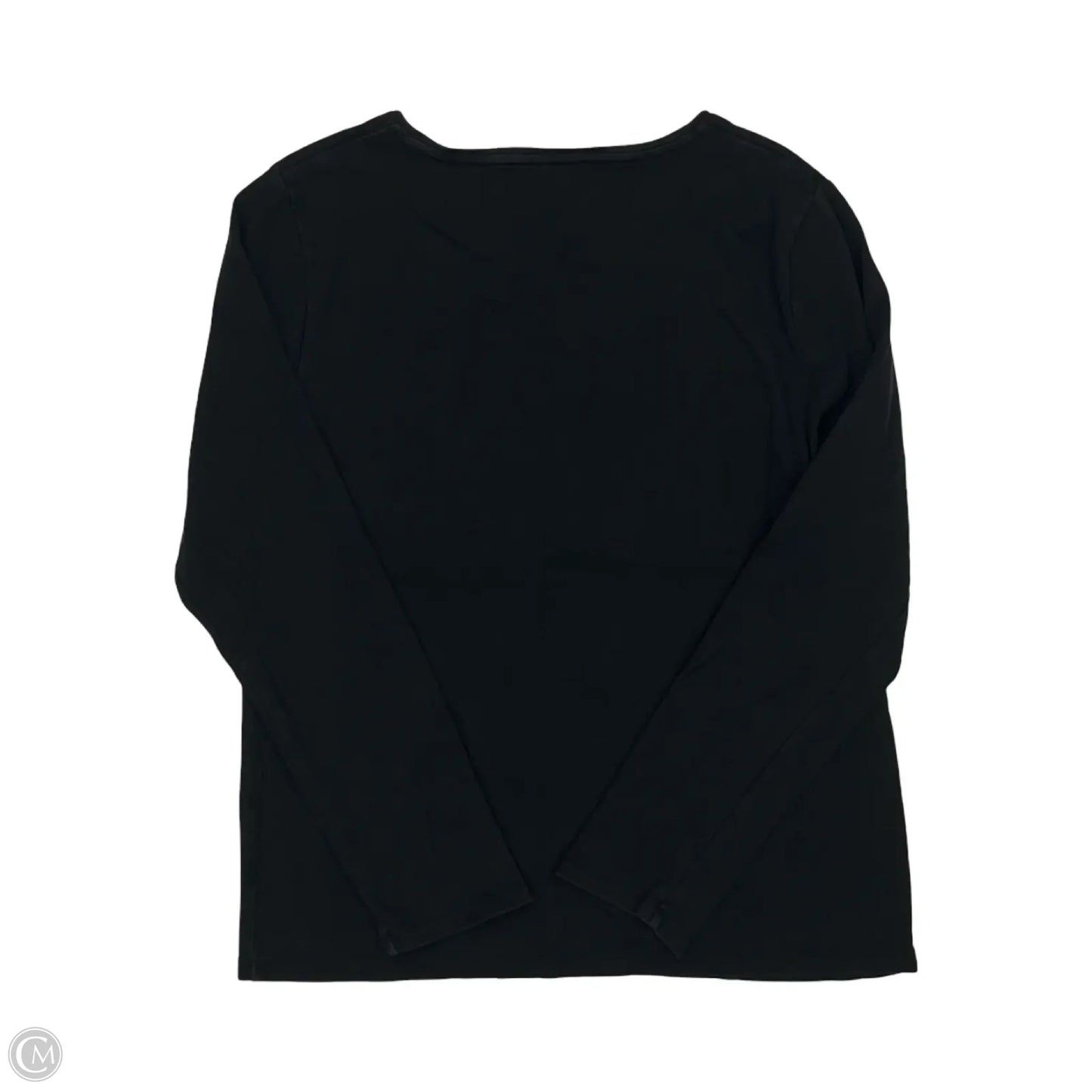 Top Long Sleeve By Talbots In Black, Size: L