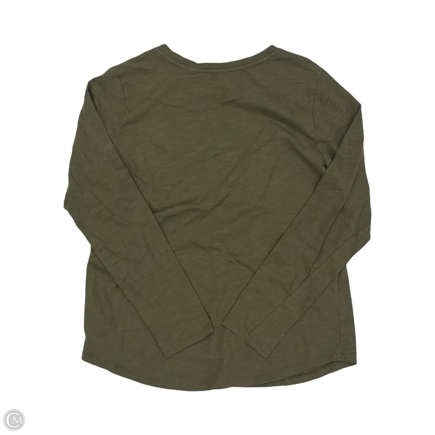 Top Long Sleeve By Sonoma In Green, Size: L