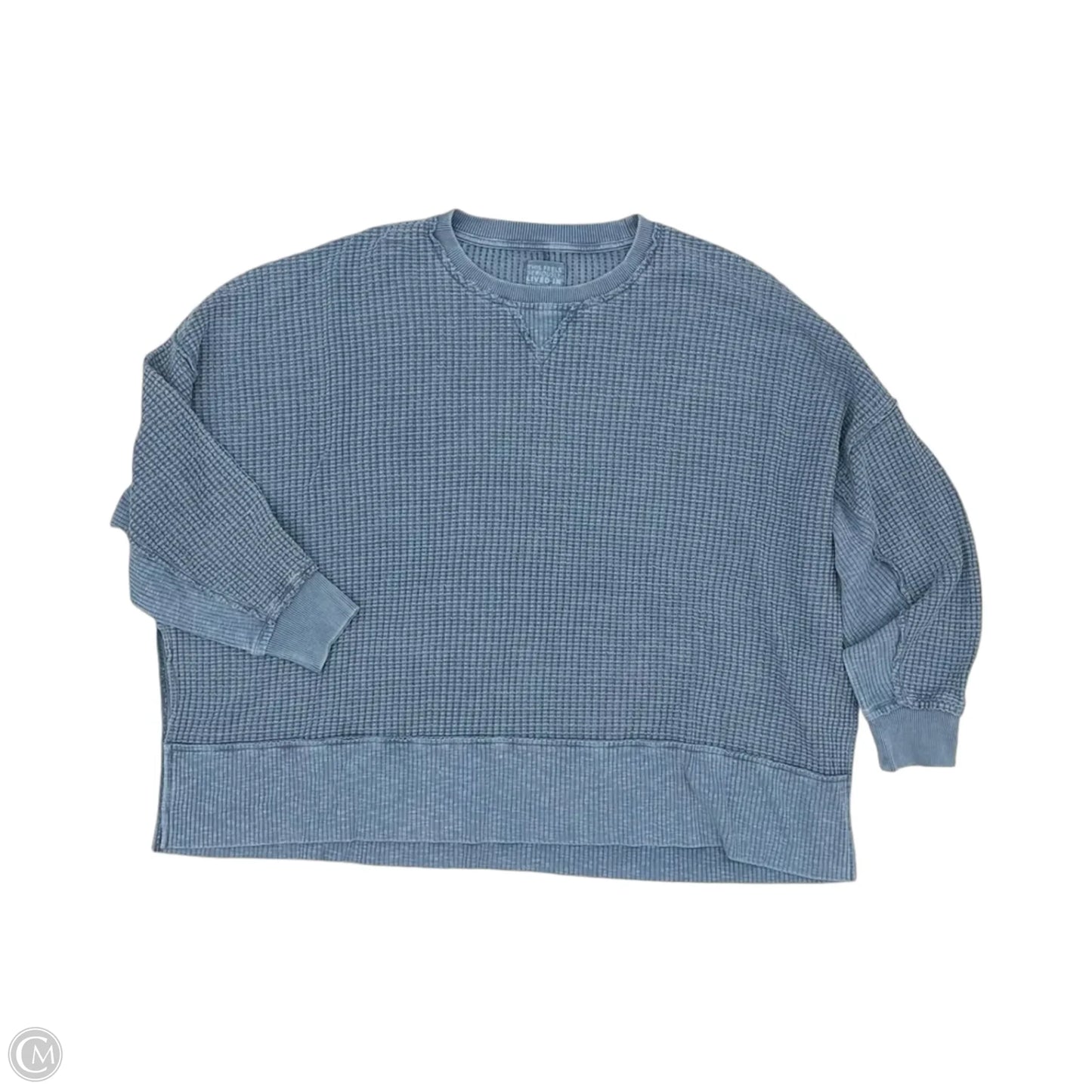 Top Long Sleeve By American Eagle In Blue, Size: Xl