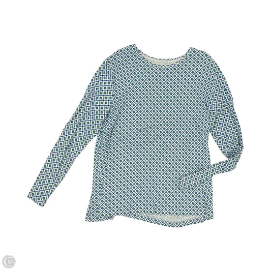 Top Long Sleeve By Croft And Barrow In Multi-colored, Size: Xl