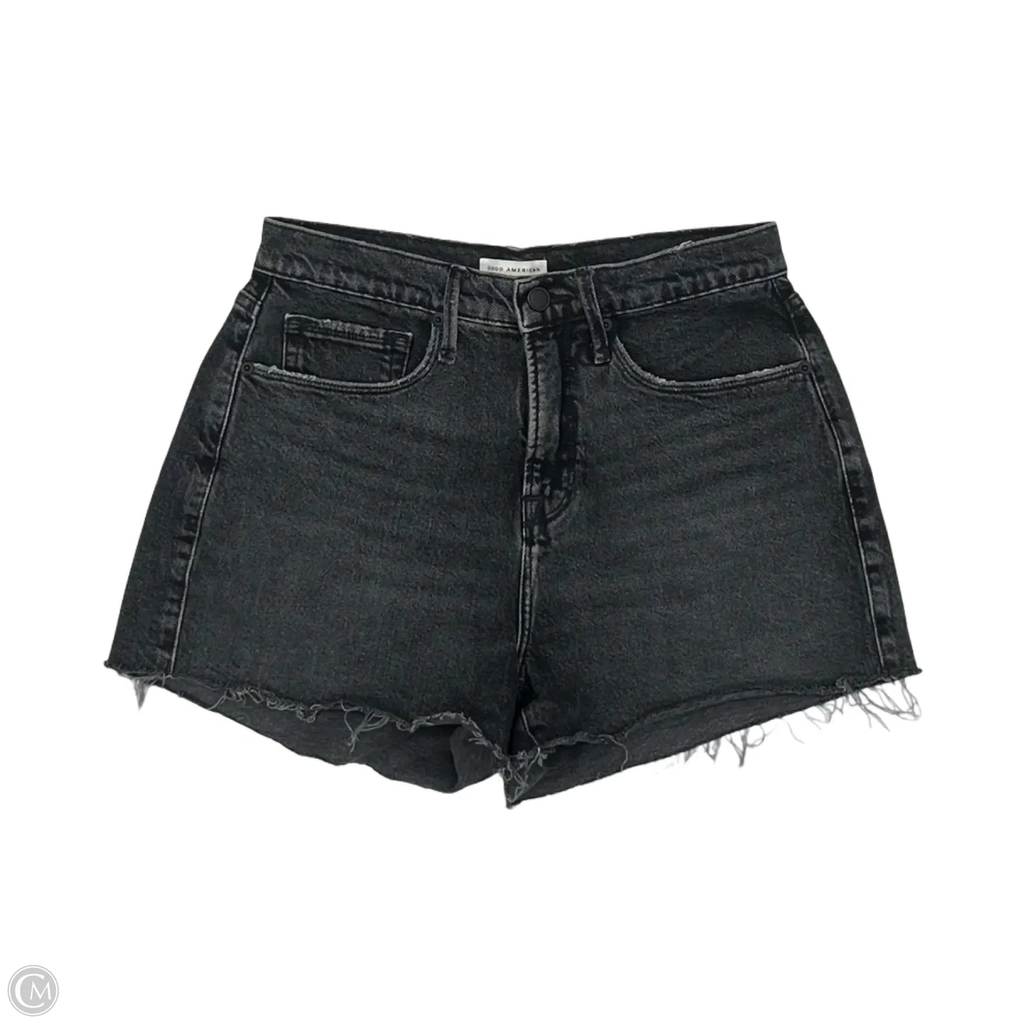 Shorts By Good American In Black Denim, Size: 0