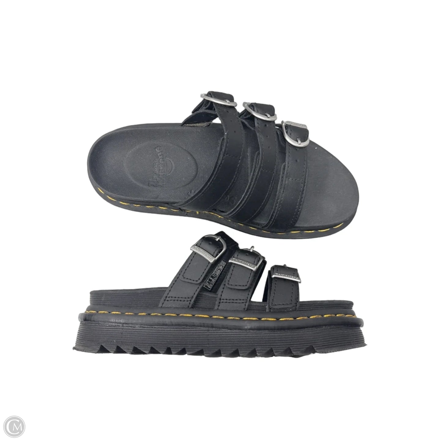 Sandals Flats By Dr Martens In Black, Size: 6