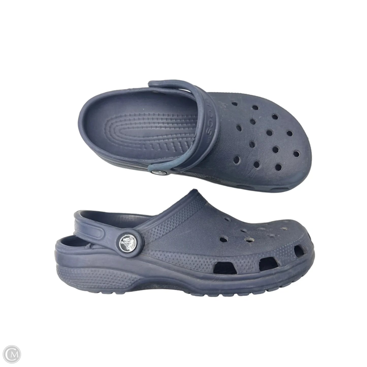 Shoes Flats By Crocs In Navy, Size: 7