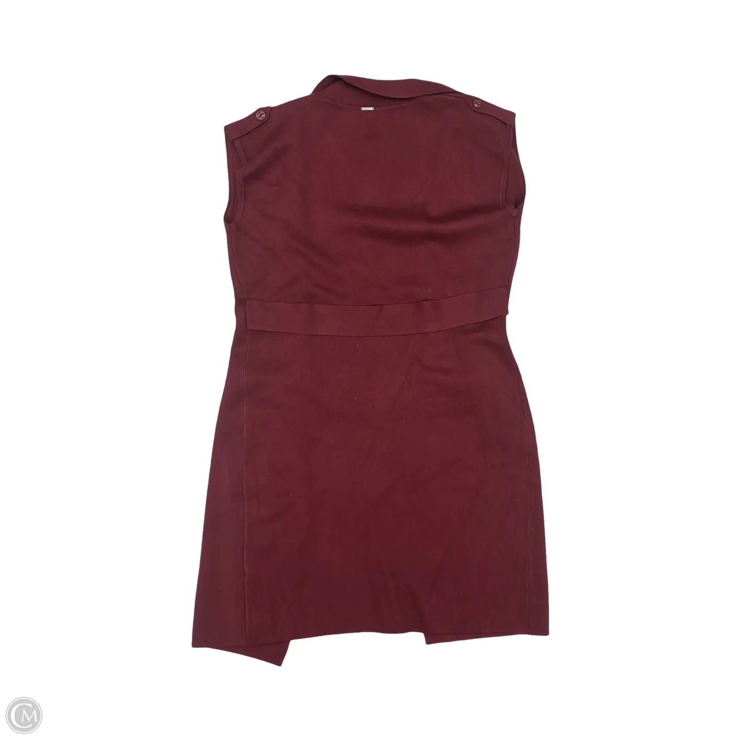 Vest Sweater By Sioni In Red, Size: Xl