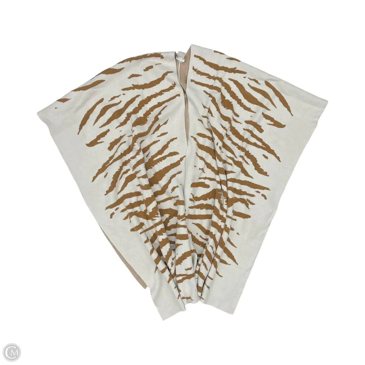 Shawl By Chicos In Brown & Cream, Size: S