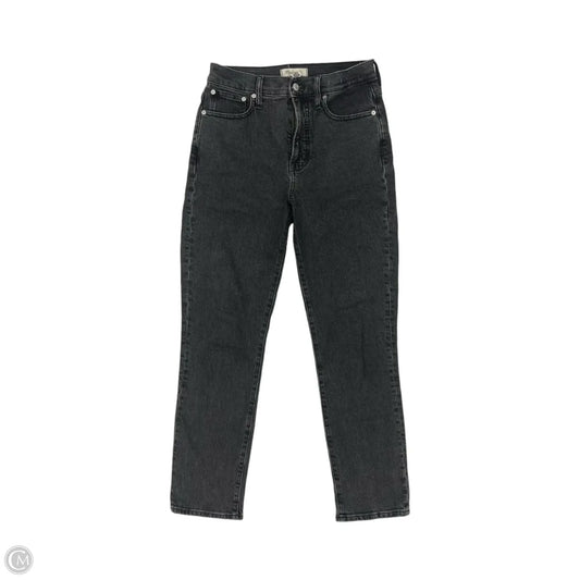 Jeans Skinny By Madewell In Black Denim, Size: 2