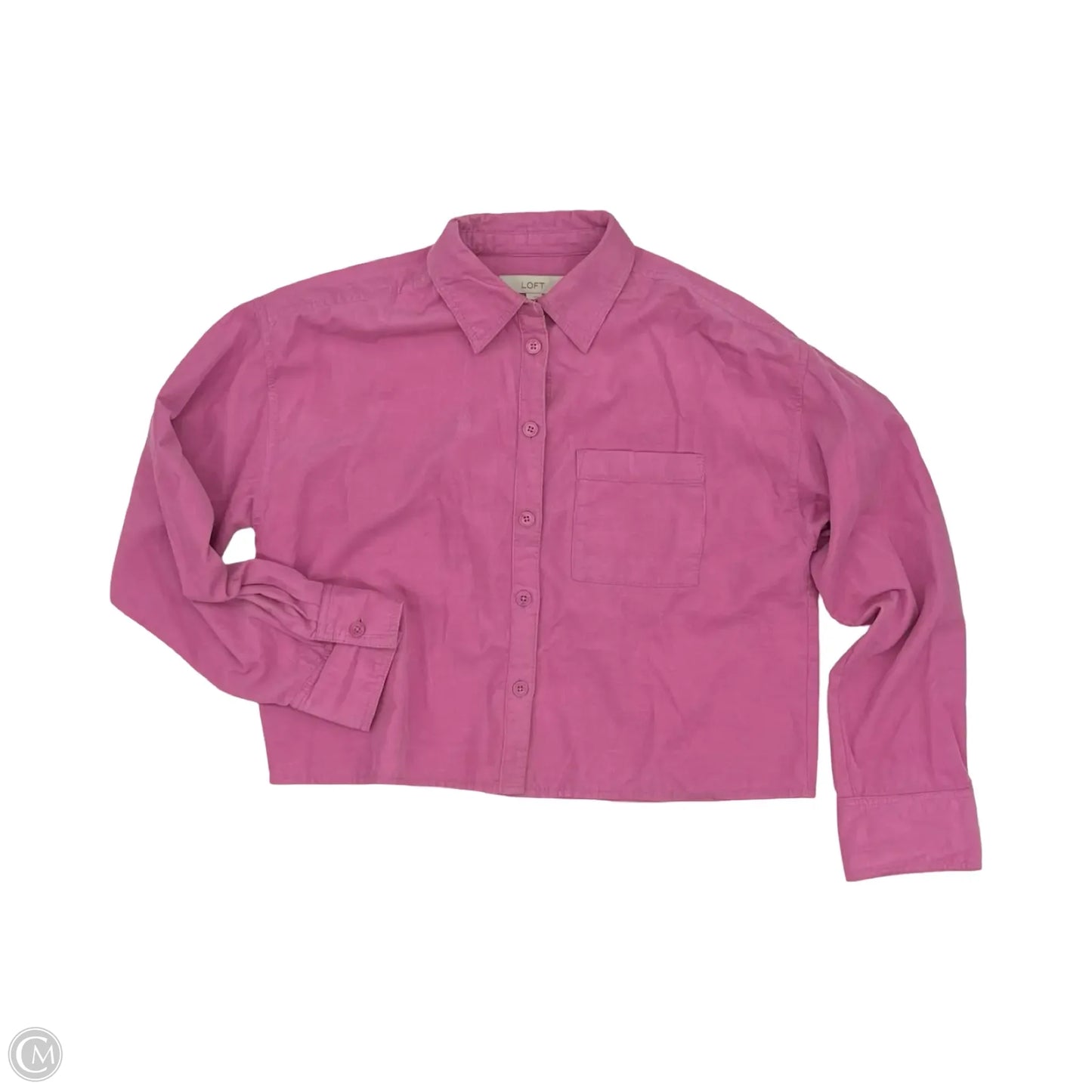 Top Long Sleeve By Loft In Pink, Size: S