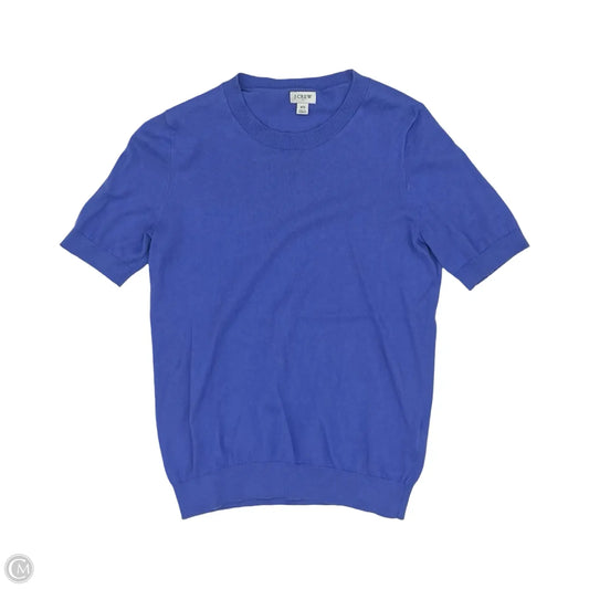 Sweater Short Sleeve By J. Crew In Blue, Size: Xs