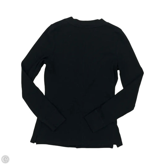 Top Long Sleeve By Banana Republic In Black, Size: M
