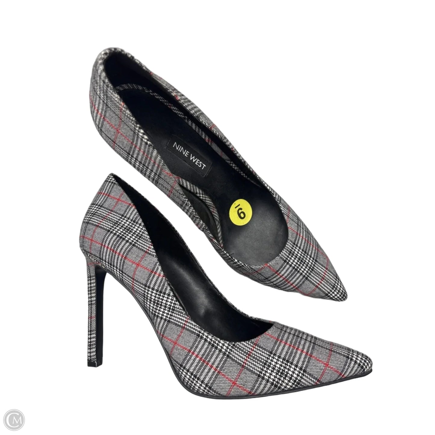 Shoes Heels Stiletto By Nine West In Black & Grey, Size: 9