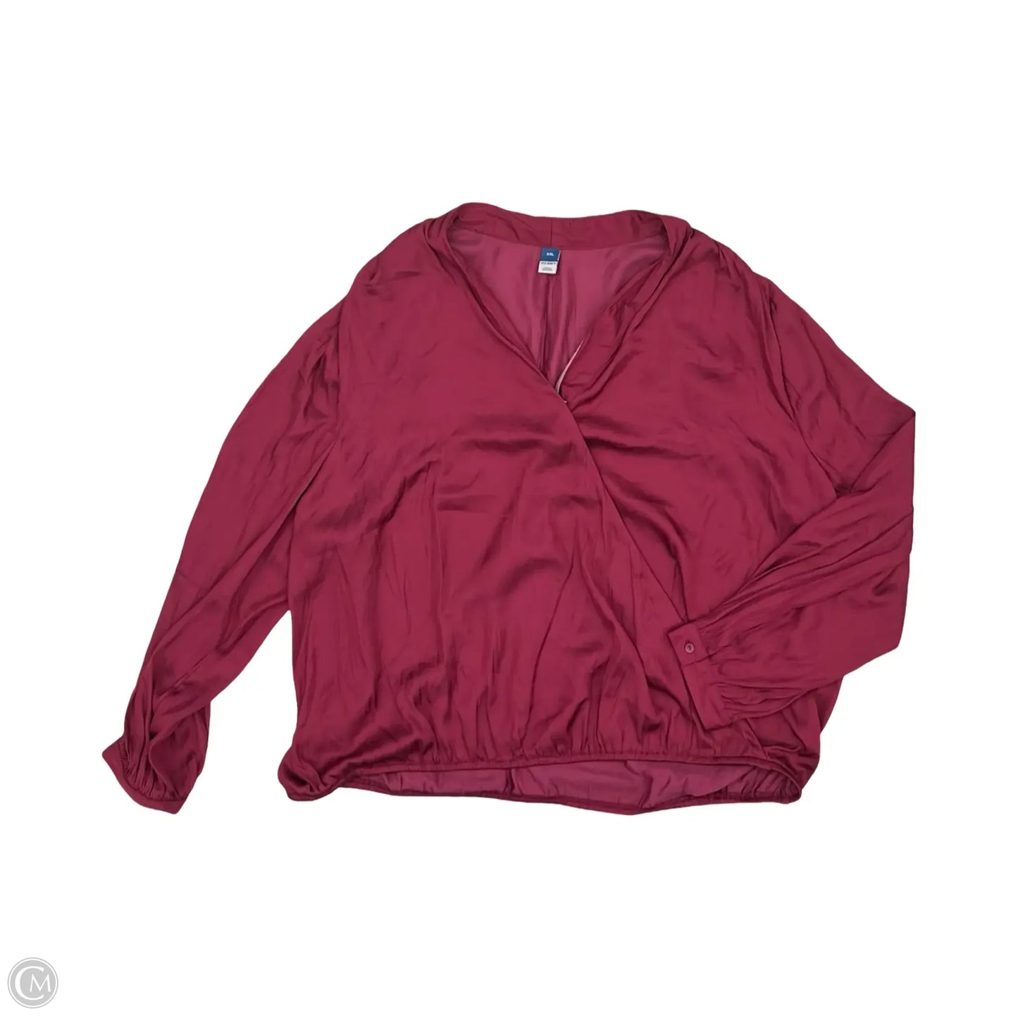 Blouse Long Sleeve By Old Navy In Purple, Size: Xxl