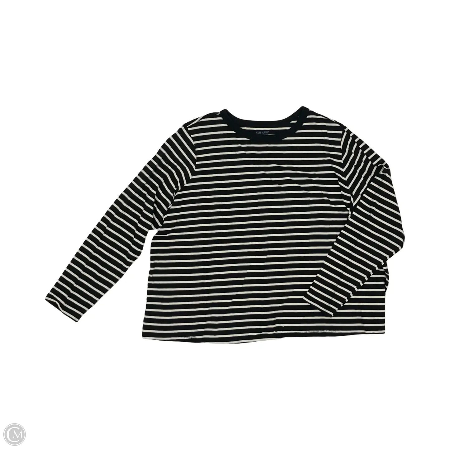 Top Long Sleeve By Old Navy In Striped Pattern, Size: 2x