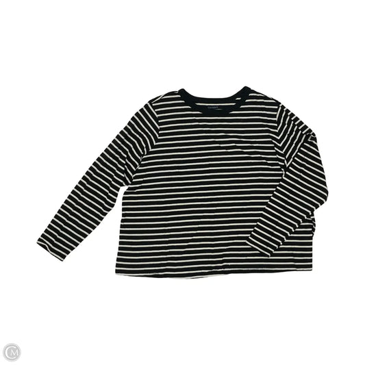 Top Long Sleeve By Old Navy In Striped Pattern, Size: 2x