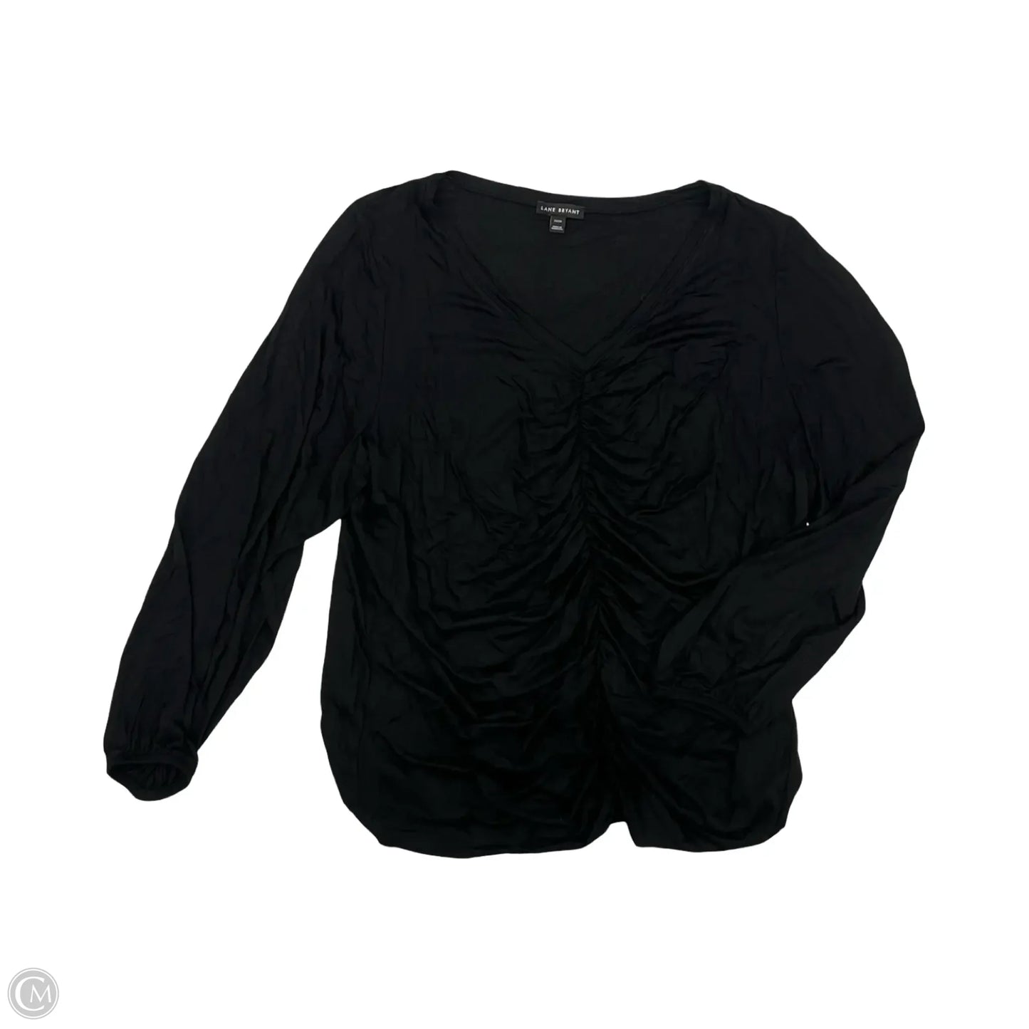 Top Long Sleeve By Lane Bryant In Black, Size: 3x