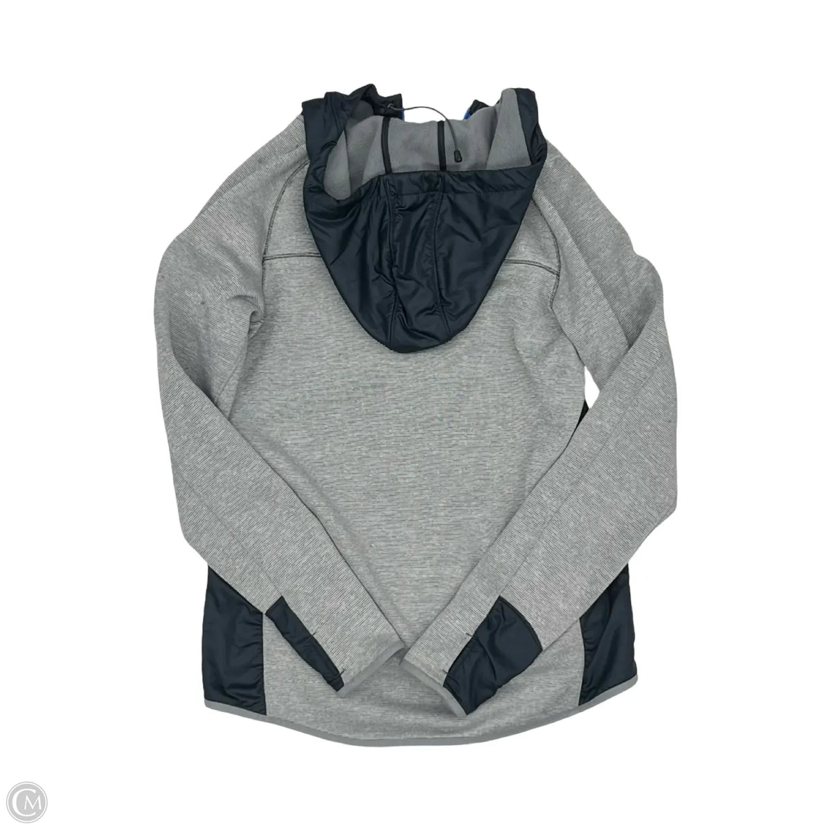 Athletic Jacket By Under Armour In Grey & White, Size: S