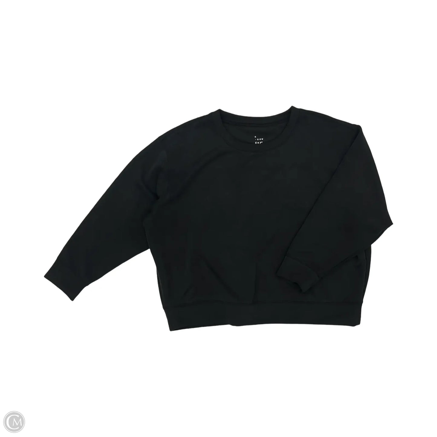 Top Long Sleeve By A New Day In Black, Size: Xxl
