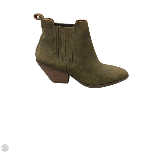 Boots Leather By Clothes Mentor In Green, Size: 9.5