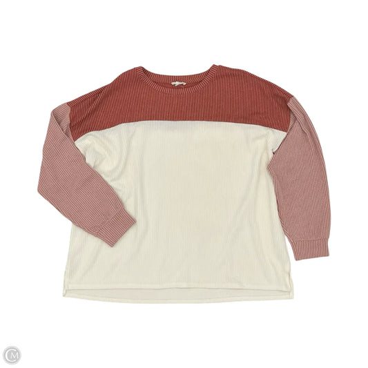 Top Long Sleeve By Maurices In Multi-colored, Size: Xxl